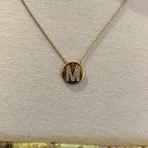 Gold Initial Pendant Necklace